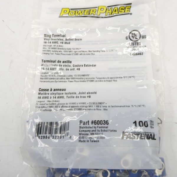 POWER PHASE 60036 (PKG OF 100) NSMP