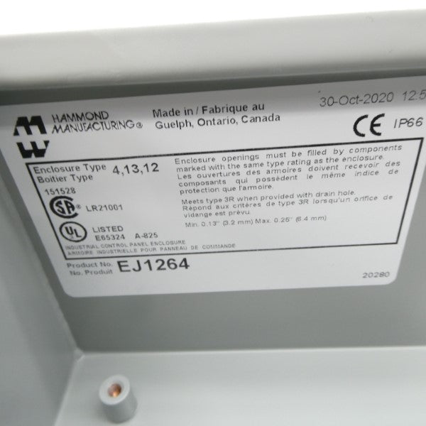 HAMMOND MANUFACTURING EJ1264 NSMP