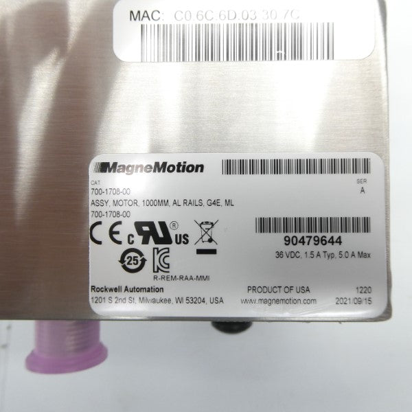MAGNEMOTION 700-1708-00 SER. A 36VDC 1.5A NSMP