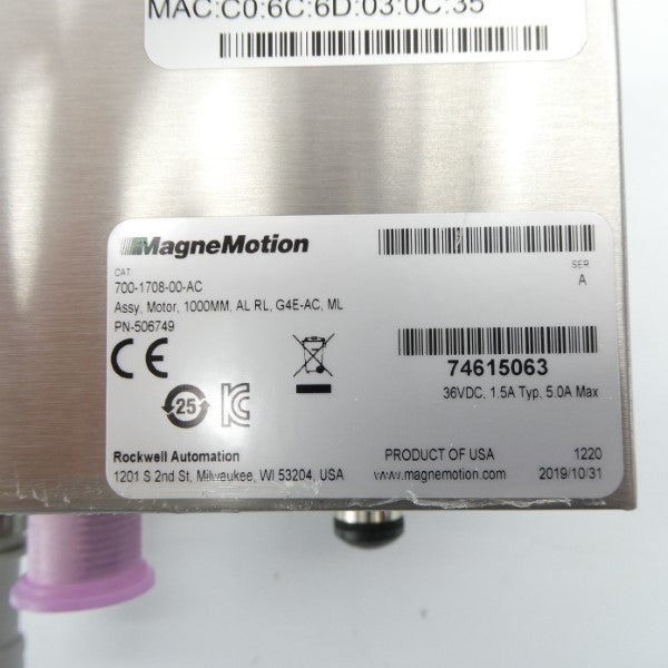 ROCKWELL AUTOMATION 700-1708-00-AC SER. A 36VDC 1.5A NSMP