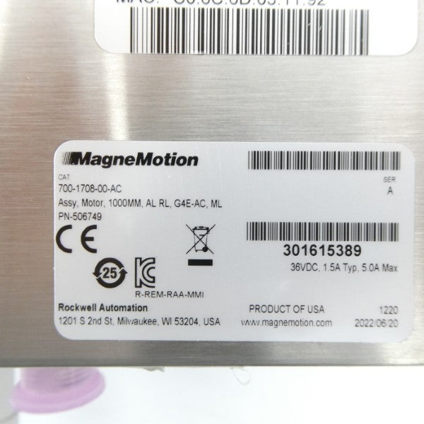 MAGNEMOTION 700-1708-00-AC SER. A 36VDC 1.5A NSMP