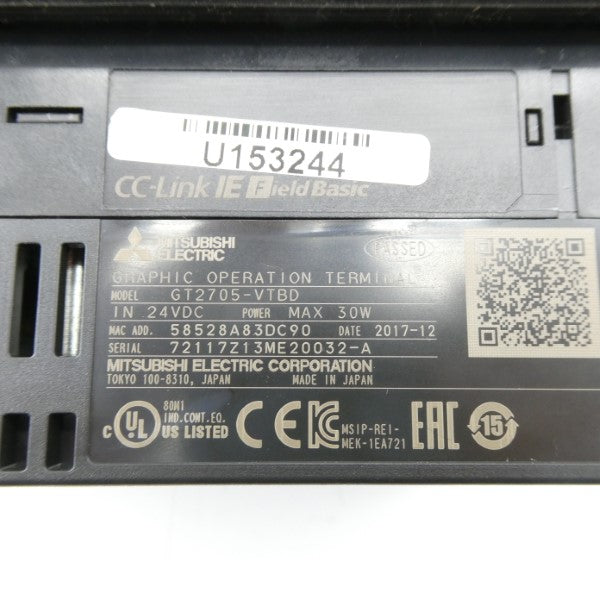 MITSUBISHI ELECTRIC GT2705-VTBD 24VDC NSNP