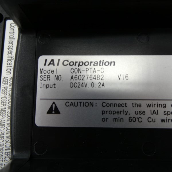 IAI CORPORATION CON-PTA-C 24VDC 0.2A NSNP