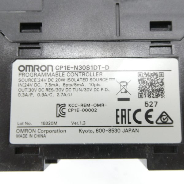 OMRON CP1E-N30S1DT-D VER. 1.3 24VDC NSMP