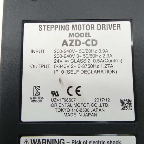 ORIENTAL MOTOR AZD-CD 200-240V 2.3/3.9A NSNP