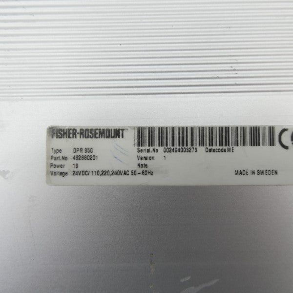 FISHER ROSEMOUNT DPR950 492880201 24VDC NSNP