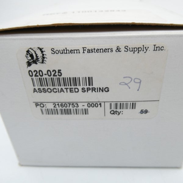 SOUTHERN FASTENERS & SUPPLY 020-025 (PKG OF 29) NSMP