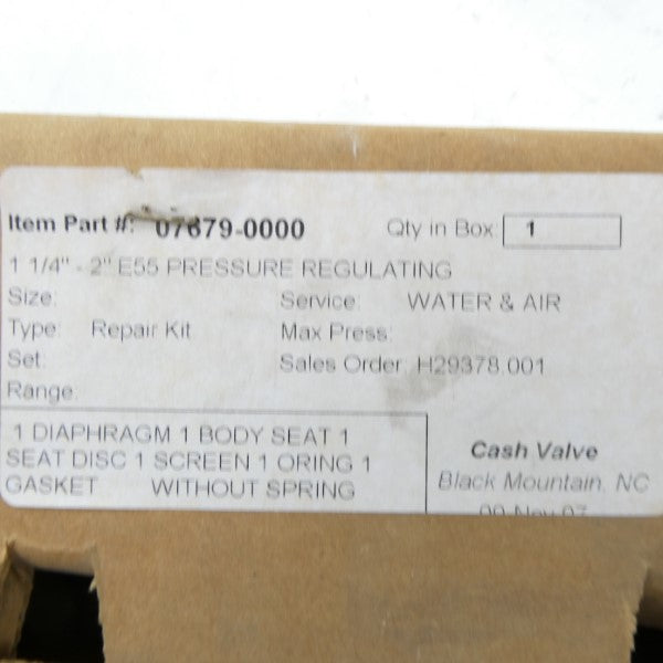 CASH VALVE 07679-0000 1-1/4"-2" NSMP