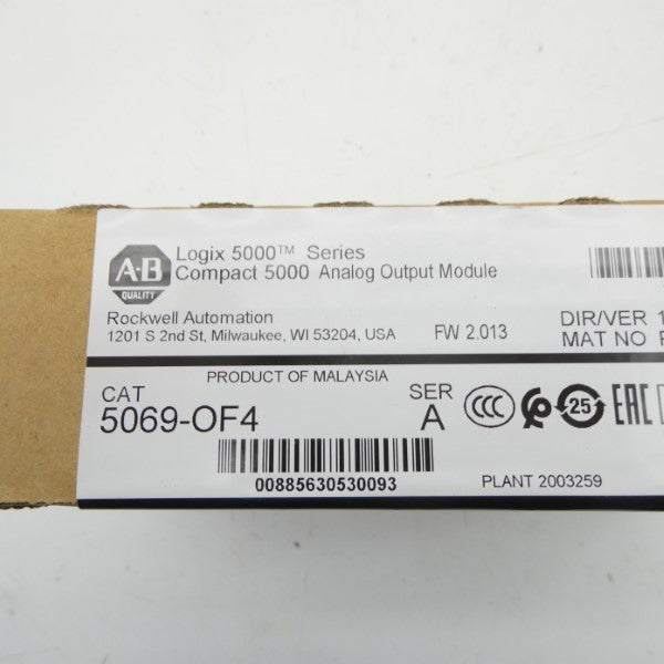 ALLEN BRADLEY 5069-OF4 SER. A F/W 2.013 (BR/WH) NSFS