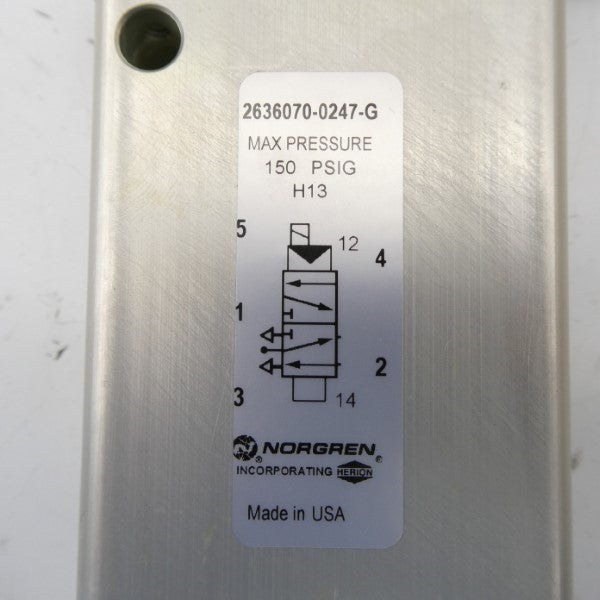 NORGREN 2636070-0247-G 150PSI NSMP