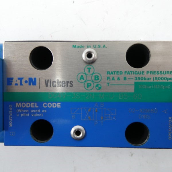 EATON DG4V3S2NMUB560 02-109680 110/120V .48/.46A 5000PSI NSNP