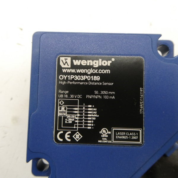 WENGLOR OY1P303P0189 18-30VDC NSMP