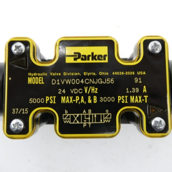 PARKER D1VW004CNJGJ56 24VDC 1.39A 5000PSI NSMP