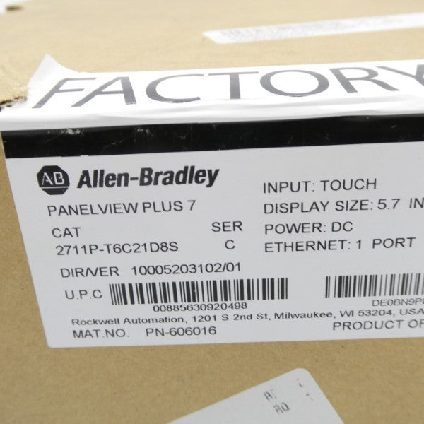 ALLEN BRADLEY 2711P-T6C21D8S SER. C NSFS