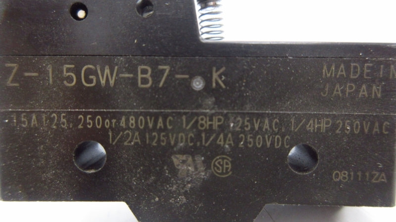 OMRON Z-15GW-B7-K 480VAC 15A NSNP