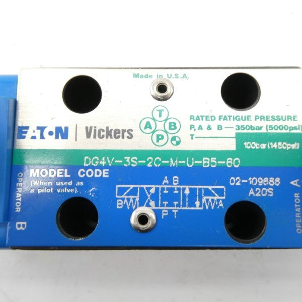 EATON DG4V3S2CMUB560 02-109686 110/120V .48/.46A 5000PSI NSNP