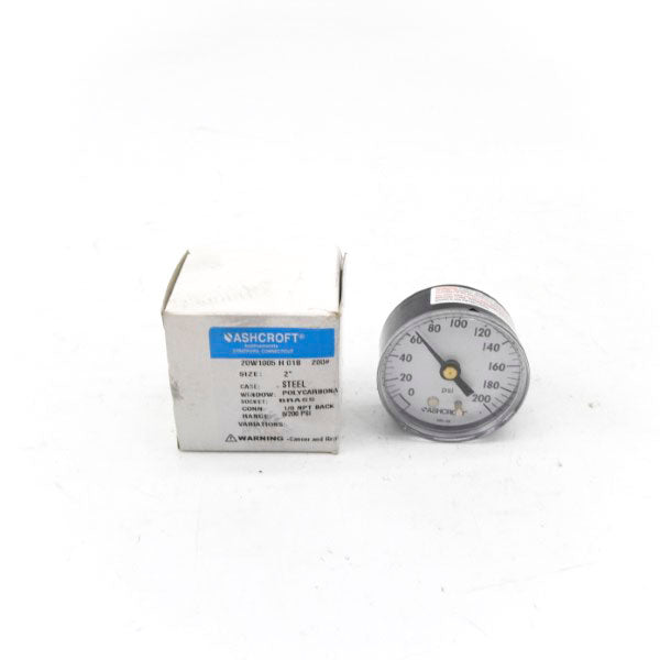 ASHCROFT 20W1005H01B200# 200PSI 2" NSMP