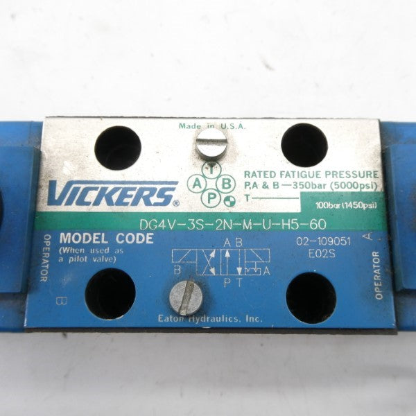VICKERS DG4V3S2NMUH560 02-109051 24VDC 5000PSI NSNP
