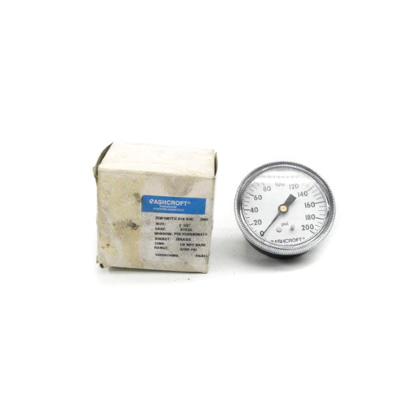 ASHCROFT 25W1001TH01BXUC200# 200PSI 2-1/2" NSMP