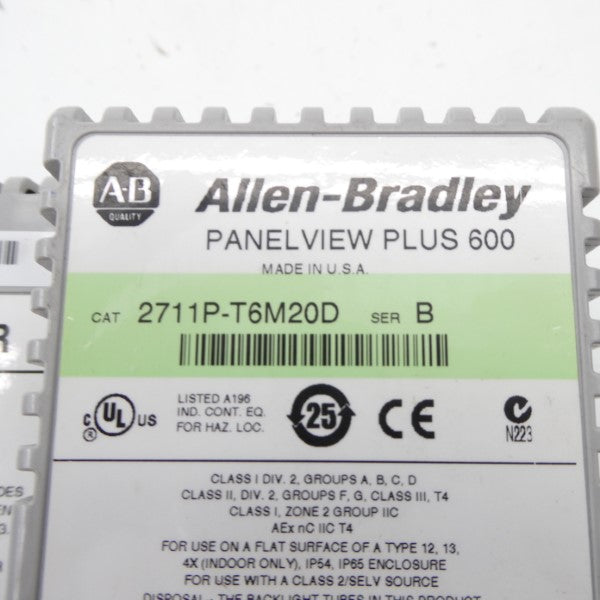 ALLEN BRADLEY 2711P-T6M20D SER. B NSNP