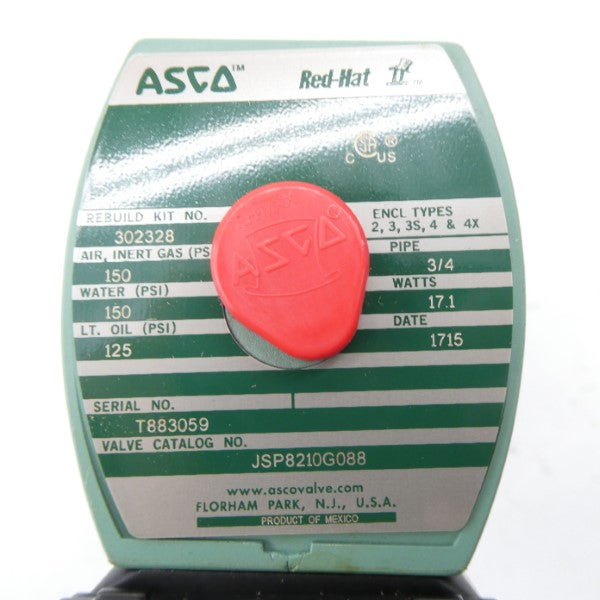 ASCO JSP8210G088 110/120V 125-150PSI 3/4" NSMP