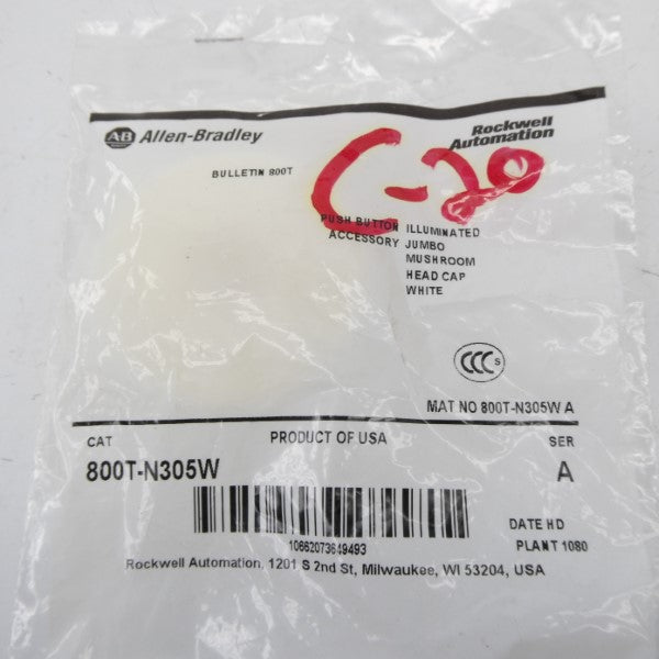 ALLEN BRADLEY 800T-N305W SER. A NSMP