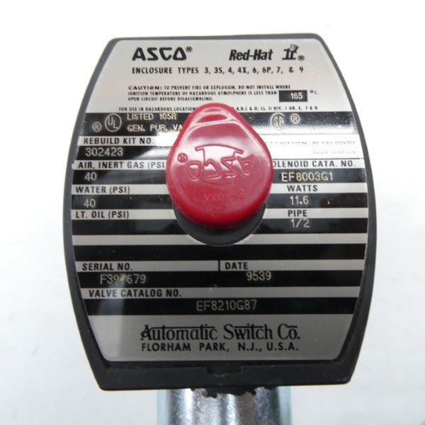 ASCO EF8210G87 24VDC 40PSI 1/2" NSMP