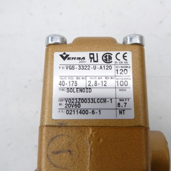 VERSA VGS-3322-U-A120 100/120V 40-175PSI NSNP