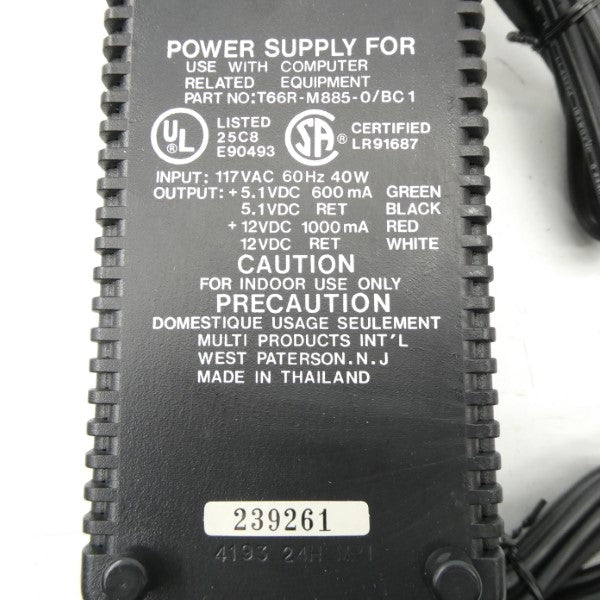 BARCODE T66R-M885-0/BC1 117VAC NSNP