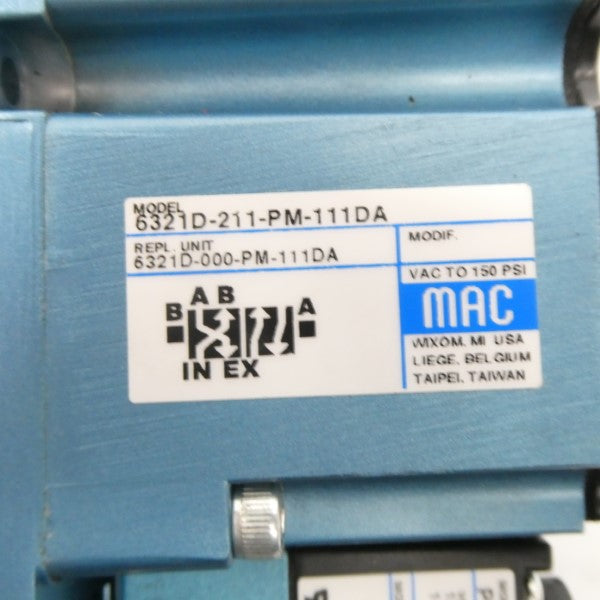 MAC 6321D-211-PM-111DA 110/120V 150PSI NSNP