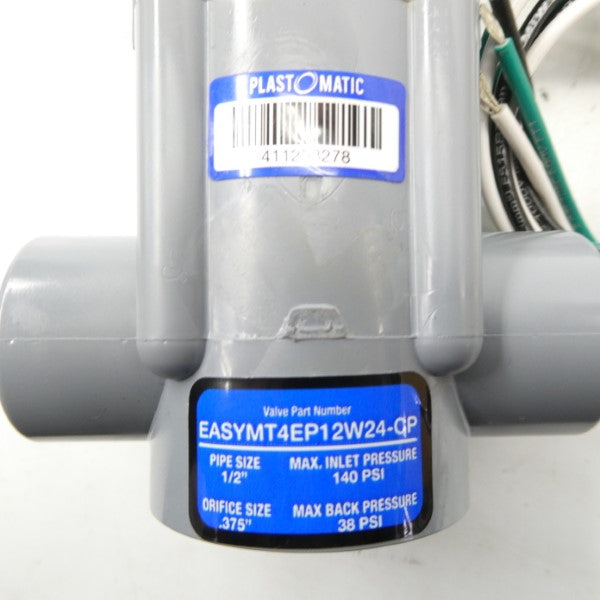 PLASTOMATIC EASYMT4EP12W24-CP 120VAC 140PSI 1/2" NSNP