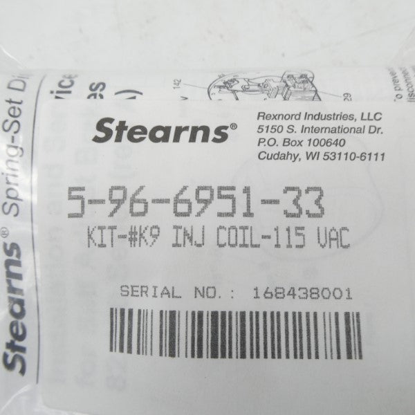 STEARNS 5-96-6951-33 115VAC NSMP