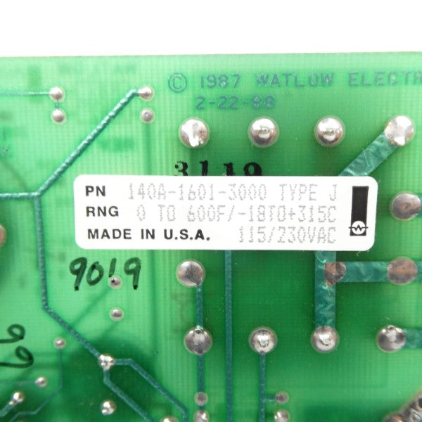 WATLOW 140A-1601-3000 115/230VAC 0-600'F NSNP