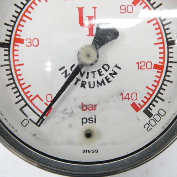 UNITED INSTRUMENT 316SS 0-2000PSI NSNP