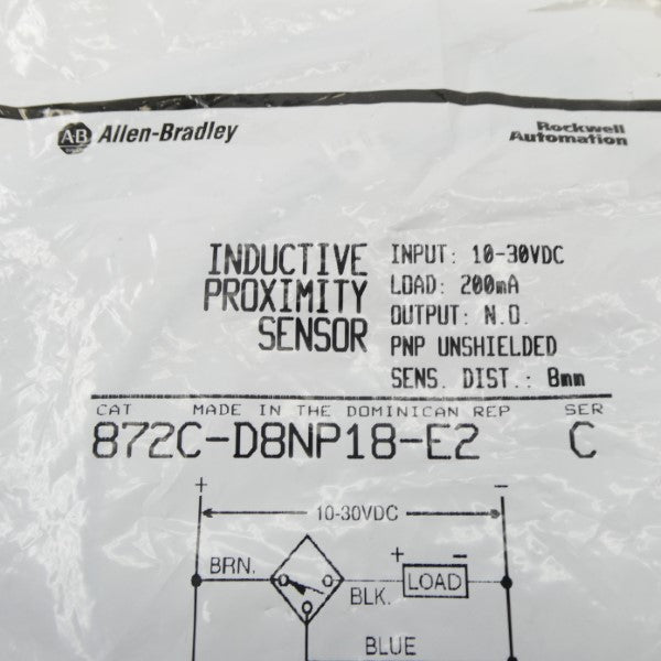 ALLEN BRADLEY 872C-D8NP18-E2 SER. C 10-30VDC NSMP