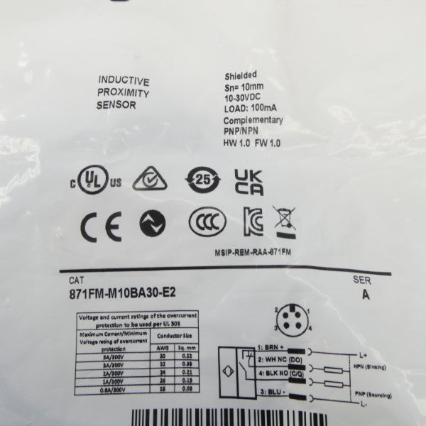 ALLEN BRADLEY 871FM-M10BA30-E2 SER. A 10-30VDC NSMP