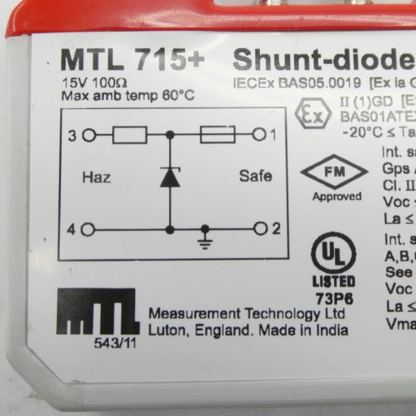 MEASUREMENT TECHNOLOGY MTL715+ 15V NSNP