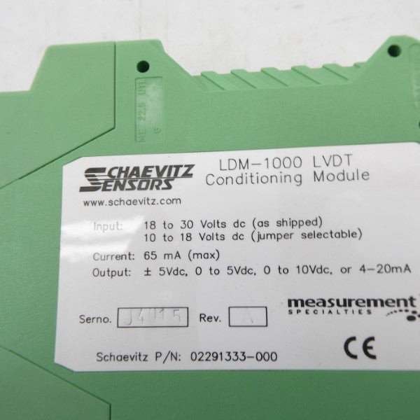 SCHAEVITZ SENSORS LDM-1000LVDT 18-30VDC NSNP
