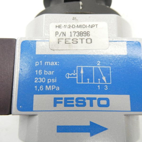 FESTO HE-1/2-D-MIDI 173896 230PSI NSMP