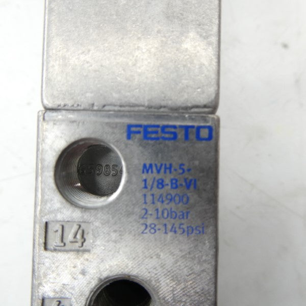 FESTO MVH-5-1/8-B-VI-X 164564 28-145PSI NSMP