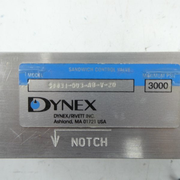 DYNEX S8831-D03-AB-V-20 3000PSI NSNP