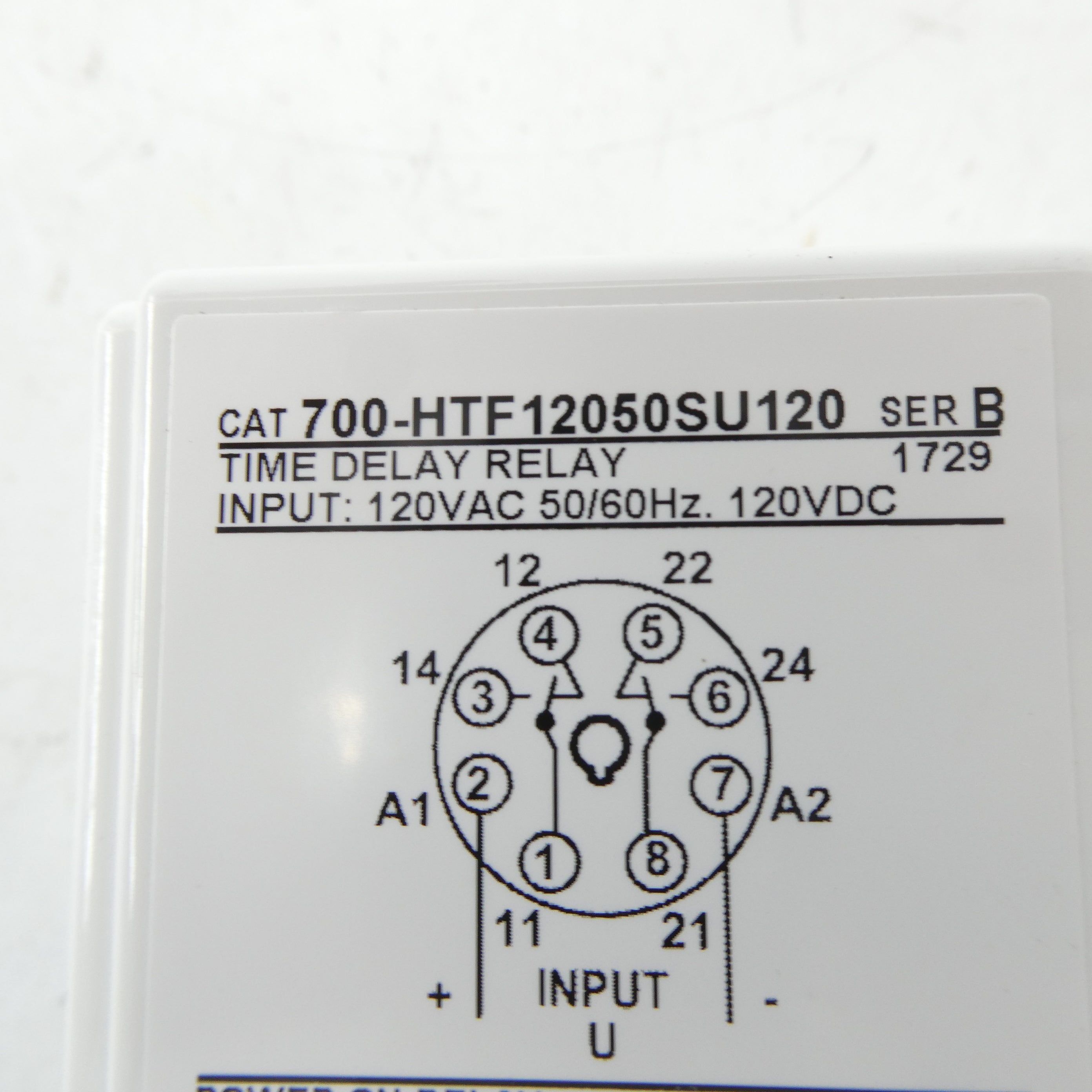 ALLEN BRADLEY 700-HTF12050SU120 SER. B 120VAC/DC (WH) NSMP