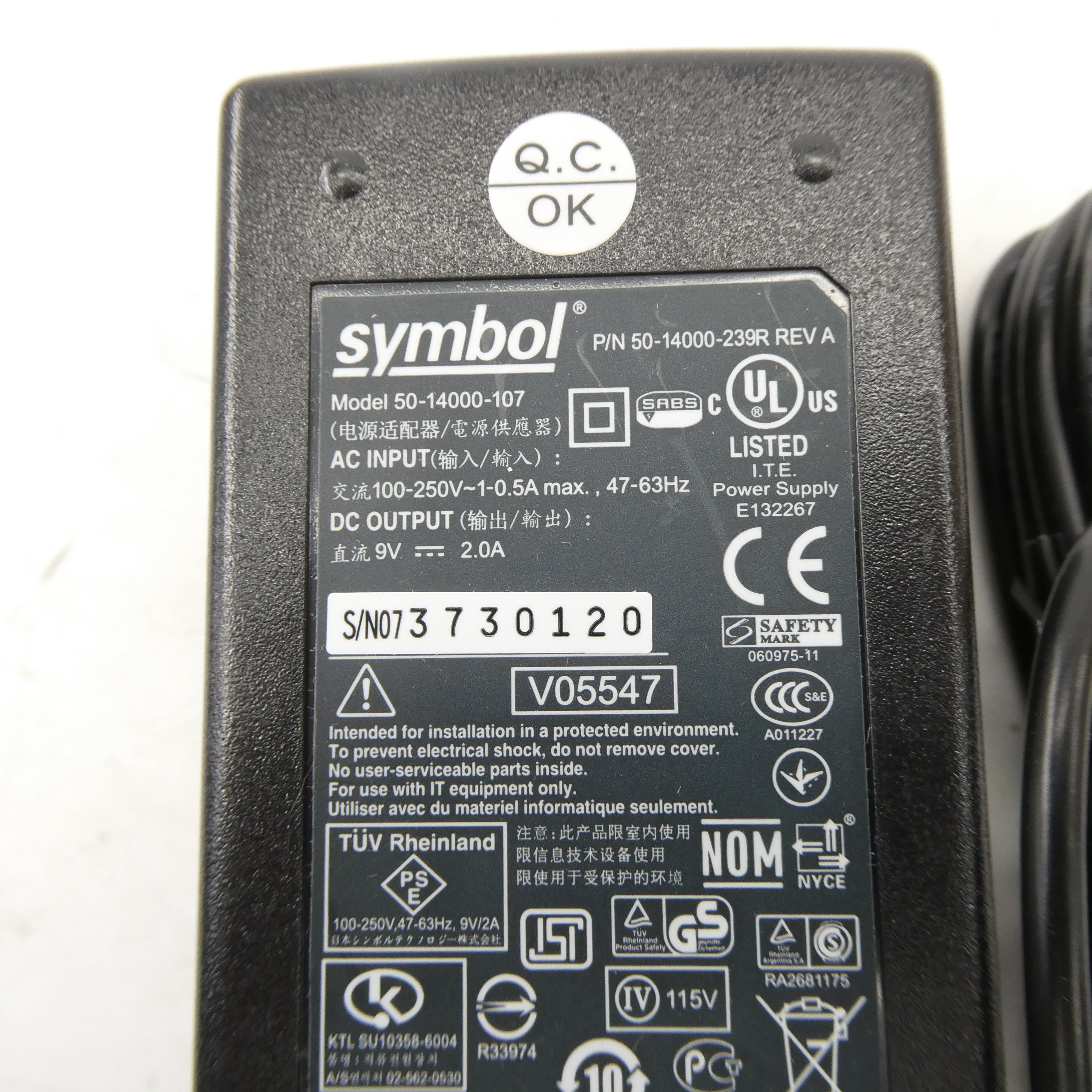 SYMBOL 50-14000-239R 100-250V REV. A NSMP