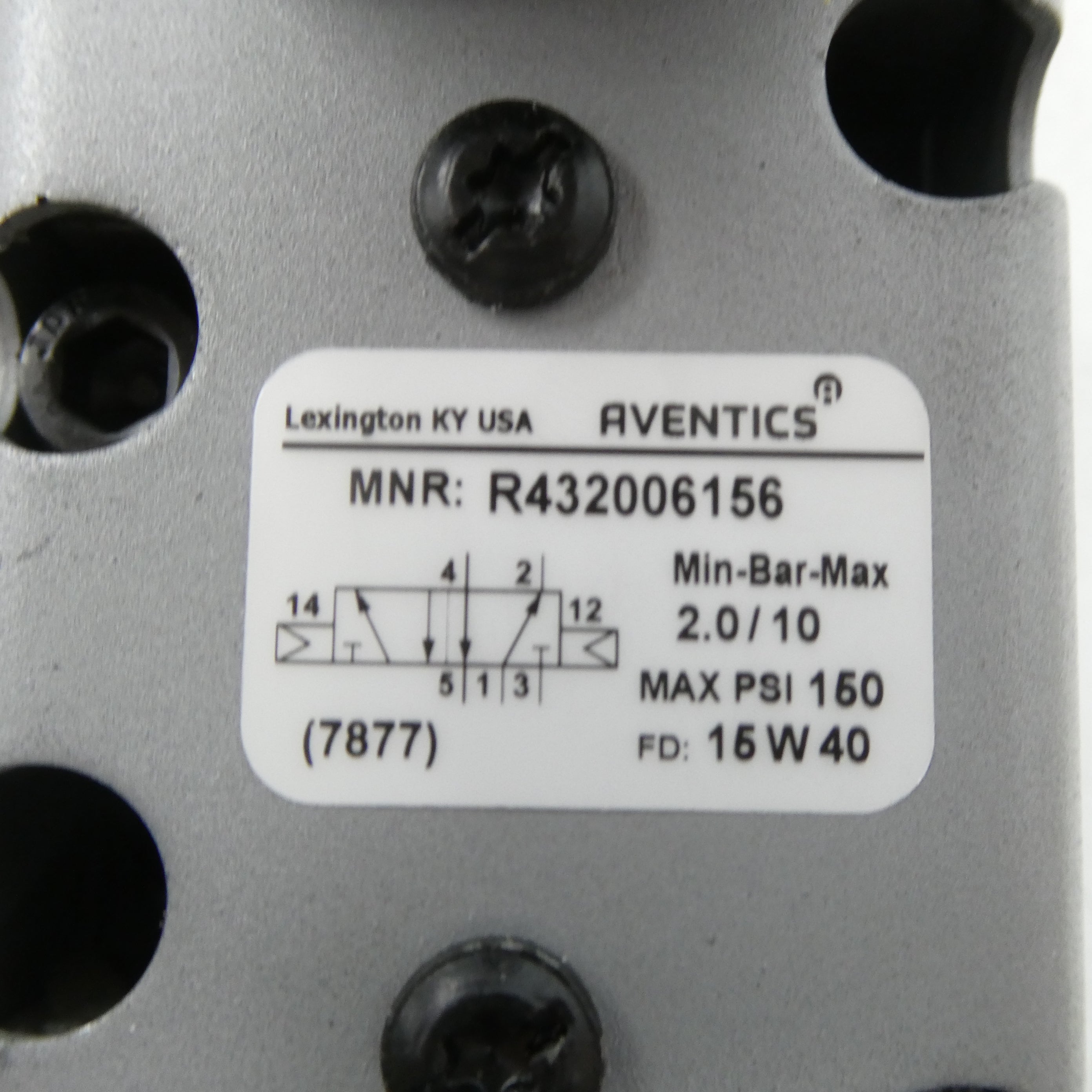 AVENTICS R432006156 120VAC 150PSI NSNP
