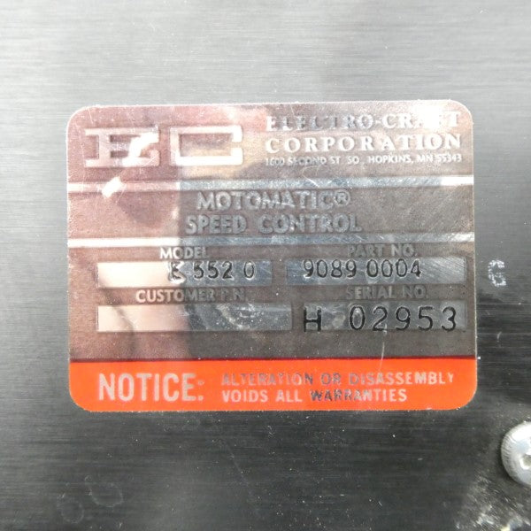 ELECTRO CRAFT 9089-0004 E-5520 NSNP