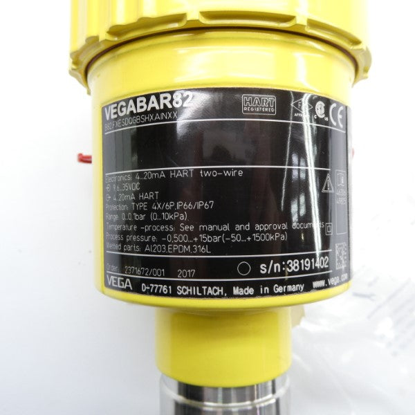 VEGA VEGABAR82 B82.FXESDQGBSHXAINXX 9.6-35VDC NSNP