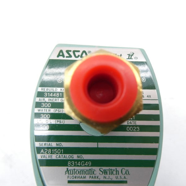 ASCO 8314G49 110/120V 300PSI 1/8" NSMP