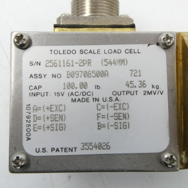 TOLEDO B09708500A 15VAC/DC NSNP