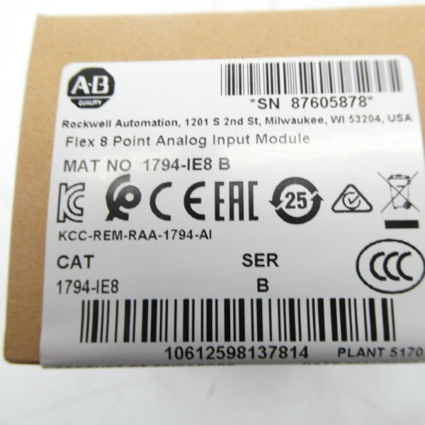 ALLEN BRADLEY 1794-IE8 SER. B DATE: 2021 NSFS