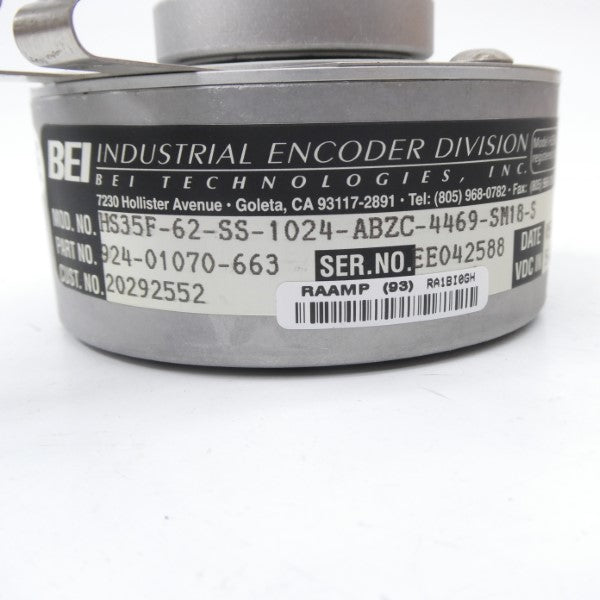 BEI HS35F-62-SS-1024-ABZC-4469-SM18-S 924-01070-663 NSNP